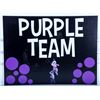 Image 1 : Disneyland Cast Member Canoe Race Purple Team "Fear" Sign