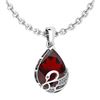 Certified 7.40 Ctw Garnet And Diamond VS/SI1 Necklace 1