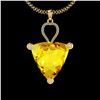 Image 1 : Certified 22.16 Ctw I2/I3 Lemon Topaz And Diamond 10K Y