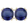 Certified 6.00 Ctw Genuine Blue Sapphire 14K Yellow Gol