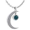 Image 1 : Certified 1.76 Ctw Treated Fancy Blue Diamond And White