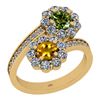 Image 1 : Certified 2.03 Ctw I2/I3 Multi Stone And Diamond 14K Ye