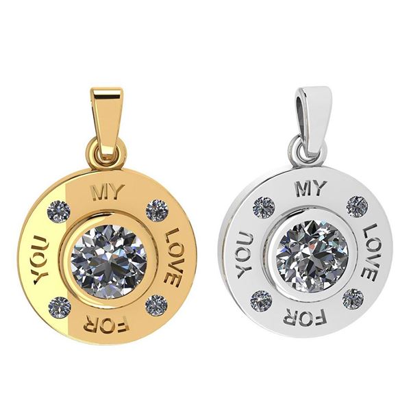 Certified 0.53 Ctw Diamond Nekless For Couples New Expr