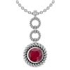 Image 1 : Certified 6.84 Ctw Ruby Necklace For womens New Express