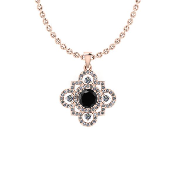 Certified 1.50 Ctw I2/I3 Treated Fancy Black and White