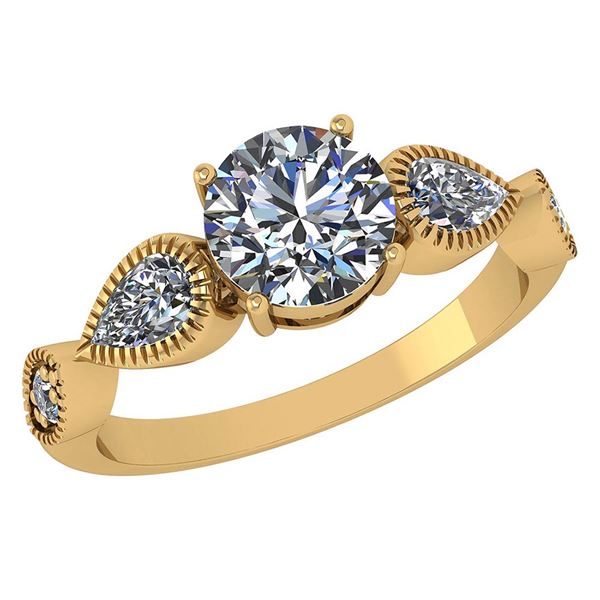 Certified 1.89 Ctw Diamond Wedding/Engagement Style 14K