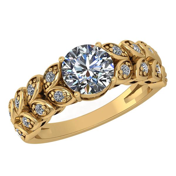 Certified 1.47 Ctw Diamond Wedding/Engagement Style 14K