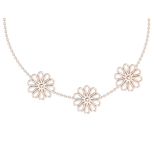 Beautiful 18K Rose Gold Light Weight Necklace