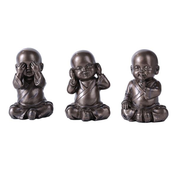 NO EVIL MONKS SET OF 3