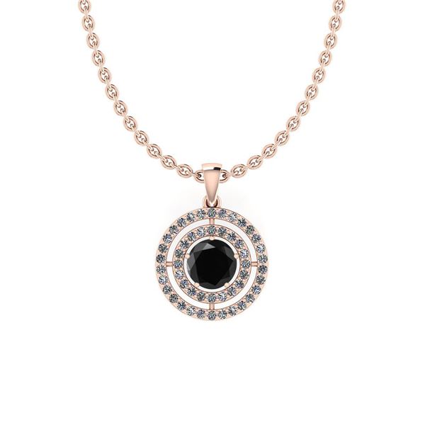 Certified 1.95 Ctw I2/I3 Treated Fancy Black and White