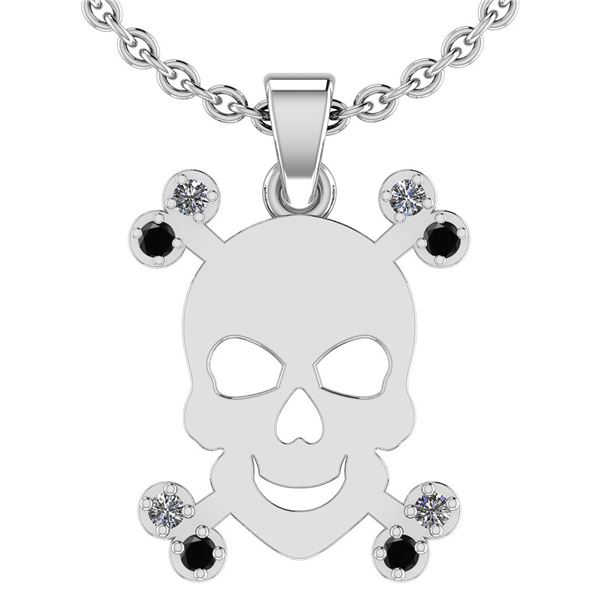 Certified 0.20 Ctw SI2/I1 Treated Fancy Black & White D