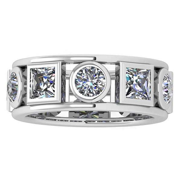 Certified 3.10 Ctw Diamond Wedding/Engagement Style 14K