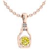 Image 1 : Certified 1.36 Ctw Treated Fancy Yellow Diamond And Whi