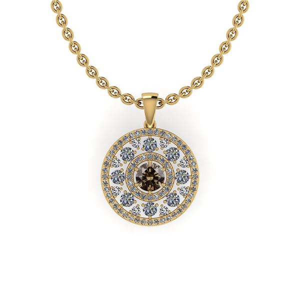 Certified 2.73 Ctw VS/SI1 Natural Fancy Yellow Brown An