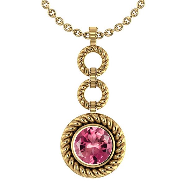 Certified 6.84 Ctw Pink Tourmaline Necklace For womens