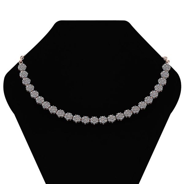 Certified 12.07 Ctw Diamond (VS-SI1/G-H) Necklace 18K R