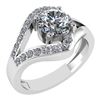Image 1 : Certified 1.10 Ctw Diamond Wedding/Engagement Style 14K