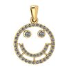 Image 1 : Certified 0.78 Ctw Diamond VS/SI1 Smile Emoji Pendant 1