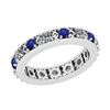 Certified 1.29 Ctw I2/I3 Blue Sapphire And Diamond 14K