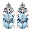 Image 1 : Certified 1.46 Ctw Aquamrine And Diamond Wedding/Engage