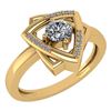 Image 1 : Certified 0.27 Ctw Diamond Wedding/Engagement Style 14K