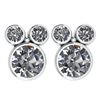 Image 1 : Certified 3.14 Ctw Diamond VS/I1 Stud Earrings 14K Whit