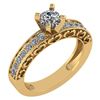 Certified 0.79 Ctw Diamond Wedding/Engagement Style 14K