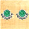 Certified 2.00 Ctw Emerald And Diamond SI1/SI2 14K Whit