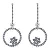 Certified 0.57 Ctw Diamond VS/SI1 Hangling Stud Earring