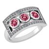 Certified 0.72 Ctw Pink Tourmaline And Diamond Wedding/