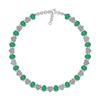 Certified 7.95 Ctw SI2/I1 Emerald And Diamond 14K White
