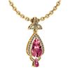 Certified 3.62 Ctw Pink Tourmaline And Diamond VS/SI1 N