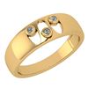 Certified 0.04 Ctw Diamond Wedding Style Halo Band 14K