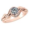 Image 1 : Certified 0.78 Ctw Diamond Wedding/Engagement Style 14K