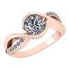 Image 1 : Certified 1.46 Ctw Diamond Wedding/Engagement Style 14K