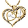 Image 1 : Certified 0.66 Ctw Diamond Heart Shape Necklace New Exp