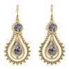 Certified 5.18 Ctw Diamond Dangling Earrings 14K Yellow