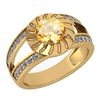 Certified 1.58 Ctw Citrine And Diamond Wedding/Engageme