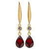 Certified 5.70 Ctw Garnet And Diamond VS/SI1 Dangling E