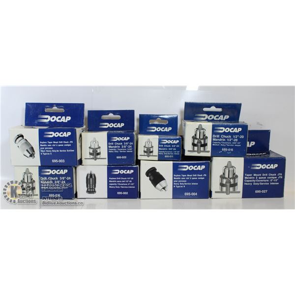 NEW 8 DOCAP DRILL CHUCKS