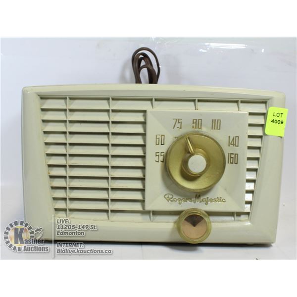 VINTAGE ROGERS MAJESTIC RADIO- MODEL # R552