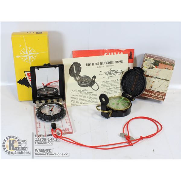 VINTAGE 2 COMPASS SILVA RANGER