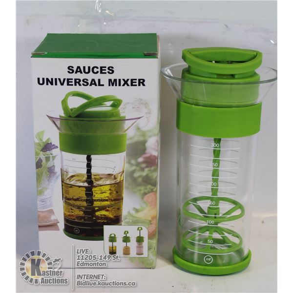 UNIVERSAL MIXER: MAKES DRESSINGS, WHIPPED CREAM &