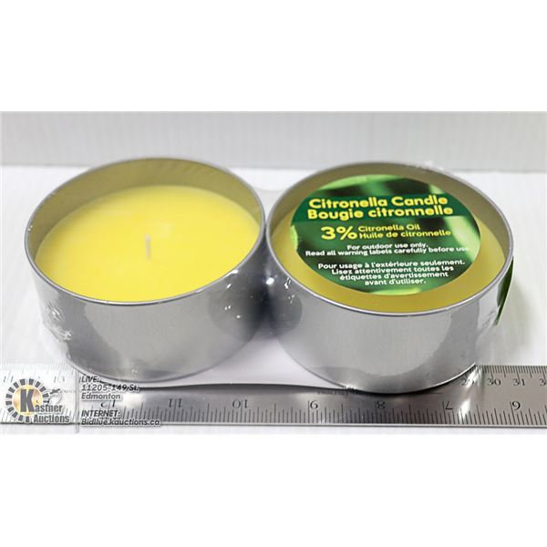 2 CITRONELLA CANDLES