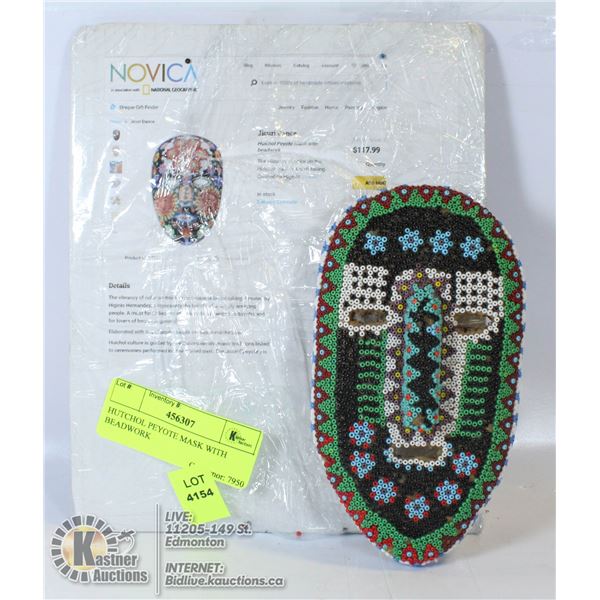 HUTCHOL PEYOTE MASK WITH BEADWORK