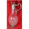 CRYSTAL & SILVER DECANTER- NEW IN BOX