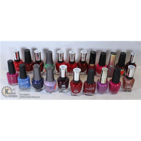 22 BOTTLES OF NEW NAIL POLISH