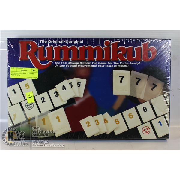 RUMMIKUB- RUMMY TILE GAME- NEW IN BOX