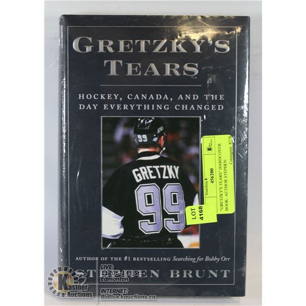 "GRETZKY'S TEARS" HARDCOVER BOOK- AUTHOR STEPHEN