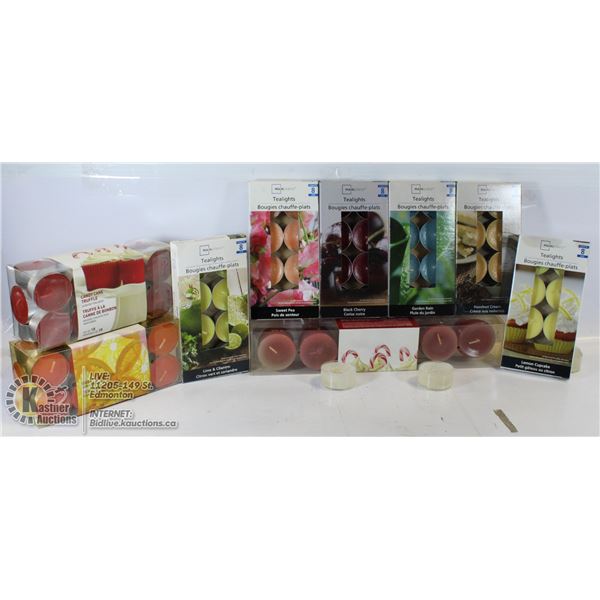 BOX OF ASSORTED CANDLES